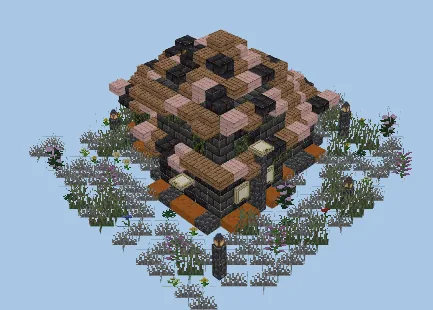 Dark House Design Minecraft schematic preview
