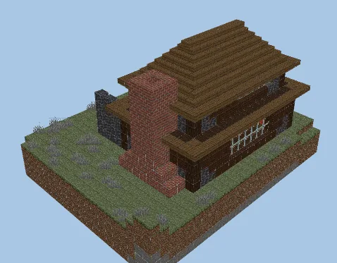 Dark Oak Family House Minecraft schematic