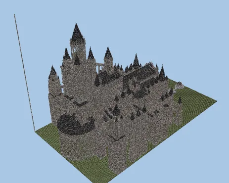 Dark Souls Anor Londo Castle Structure Minecraft schematic