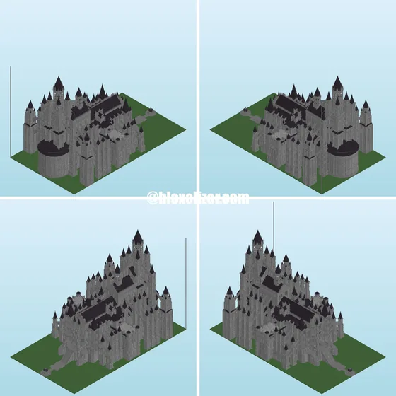 Dark Souls Anor Londo Castle Structure Minecraft schematic
