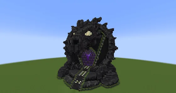 Nether Portal Decorations Collection Minecraft schematic