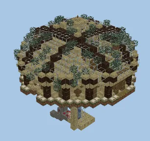 Decorated Bee Farm Greenhouse Minecraft schematic