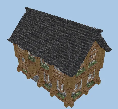Decorated Medieval Survival Home Build Minecraft schematic