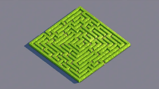 Decorative Garden Hedge Maze for Minecraft Landscaping Minecraft schematic