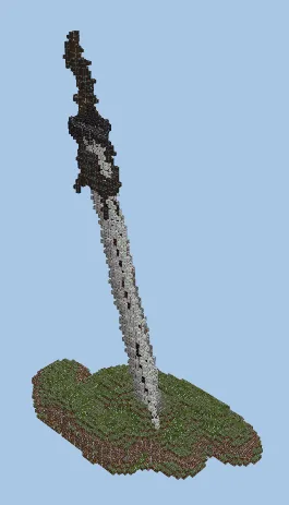 Decorative Guardian Sword Minecraft schematic