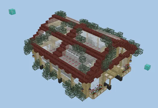 Decorative Honey and Bee Farm Build Minecraft schematic
