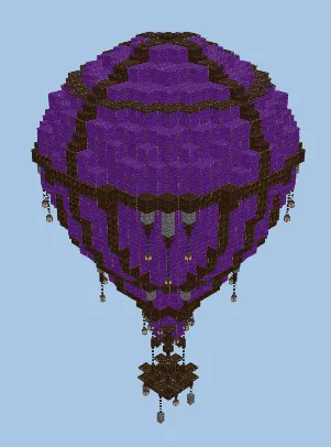 Decorative Hot Air Balloon Minecraft schematic