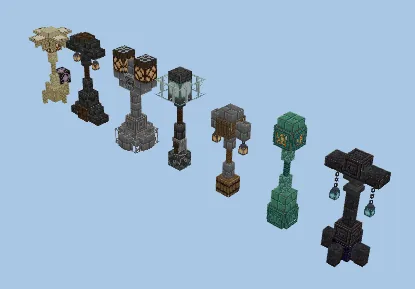 Decorative Lantern Designs Minecraft schematic preview