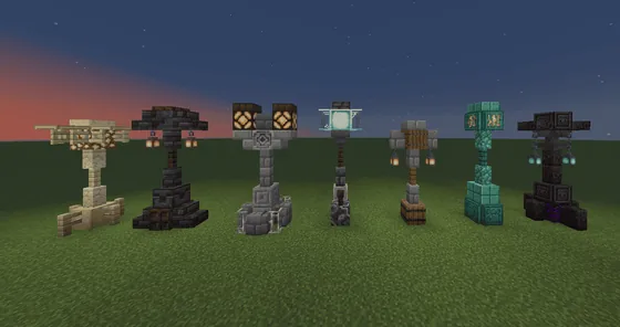 Decorative Lantern Designs Minecraft schematic