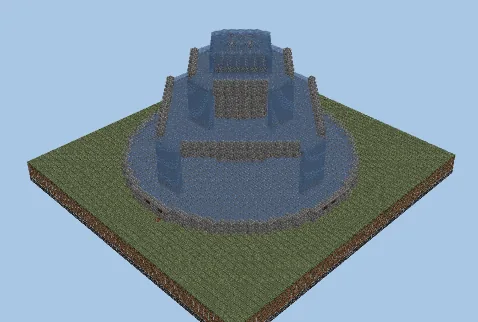 Decorative Water Fountain Minecraft schematic