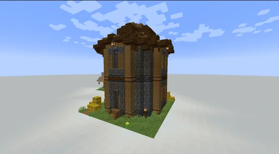 Deepslate Medieval Tower Design Minecraft schematic