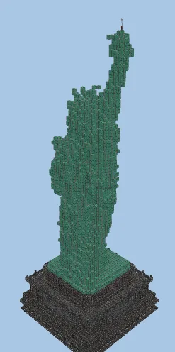 Deepslate Statue of Liberty Minecraft Schematic Minecraft schematic