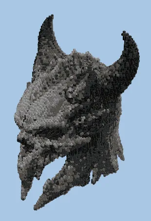 Demon King Skull Structure Minecraft schematic