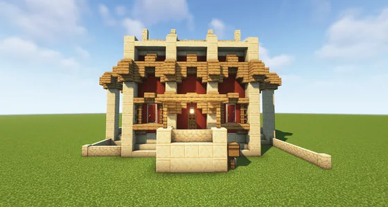 Desert Oasis Dwelling Minecraft schematic