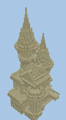 Desert Sand Castle Minecraft schematic
