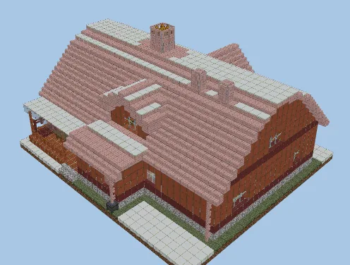 Detailed Cozy House Build Minecraft schematic preview