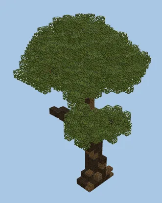 Detailed Large Custom Minecraft Tree Schematic Minecraft schematic preview