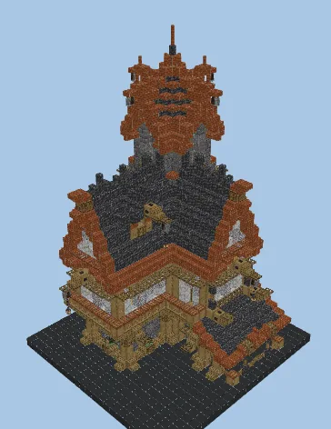 Detailed Medieval Home With Furnished Interior Minecraft schematic