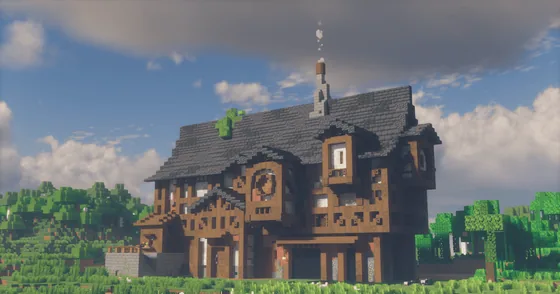 Detailed Medium Sized Medieval House Minecraft schematic