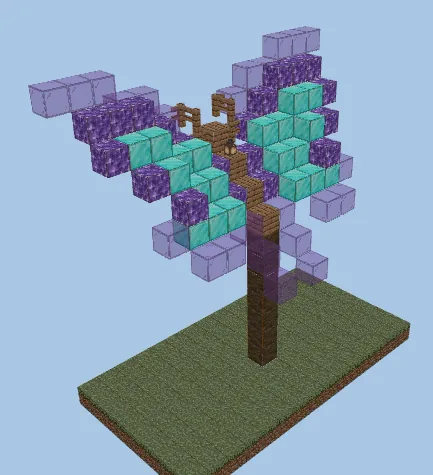 Diamond Butterfly Monument Minecraft schematic