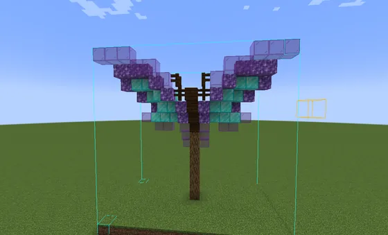 Diamond Butterfly Monument Minecraft schematic