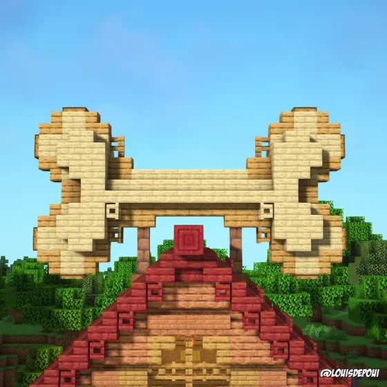 Dog House and Bone Minecraft schematic
