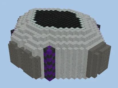 Donut SMP Gamble Base Schematic with Pearl Stasis Chambers Minecraft schematic