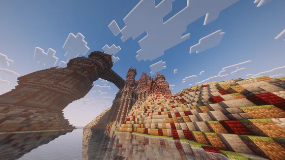 Dracula's Castle on Crimson Island Minecraft schematic