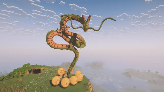 Dragon Ball Shenron Minecraft Statue Build Minecraft schematic