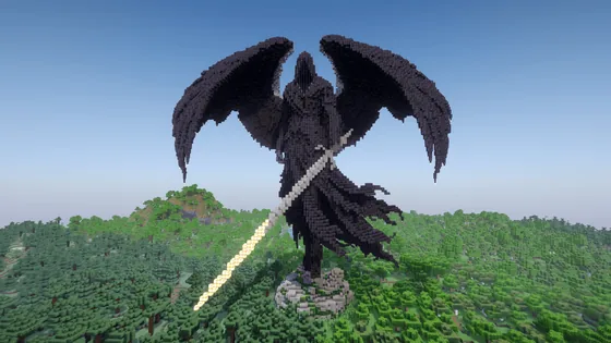 Dragon Slayer Statue Minecraft schematic