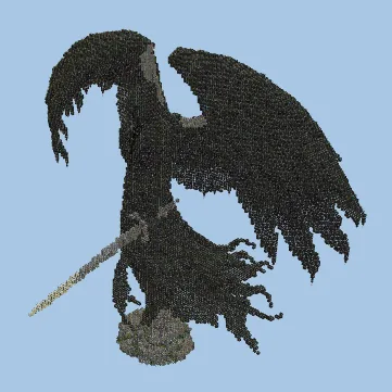 Dragon Slayer Statue Minecraft schematic