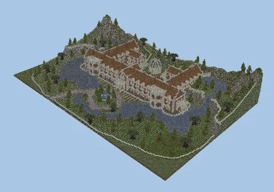 Dream Mansion Build Minecraft schematic