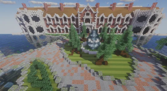 Dream Mansion Build Minecraft schematic