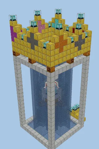 Dreamy Fountain Build Minecraft schematic