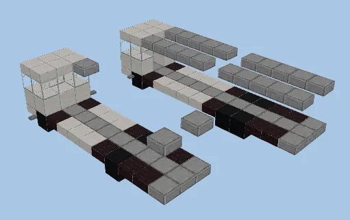 Dual Generator Trucks Minecraft schematic preview