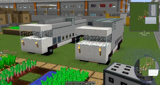 Dual Generator Trucks Minecraft schematic