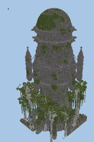 Mystical Dye Farm With Decorative Tower Minecraft schematic