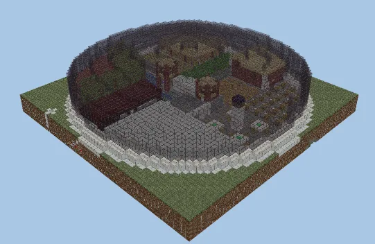 Dystopian Arbonville City Build Minecraft schematic preview