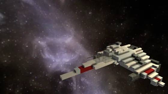 E-Wing Starfighter Replica Minecraft schematic