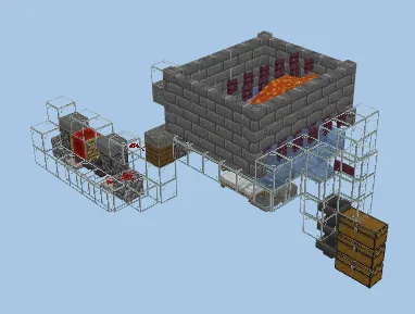 Early Game Iron Farm Minecraft schematic