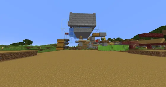 Early Game Iron Farm Minecraft schematic