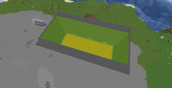 Easy 3-Chunk Slime Farm Minecraft schematic