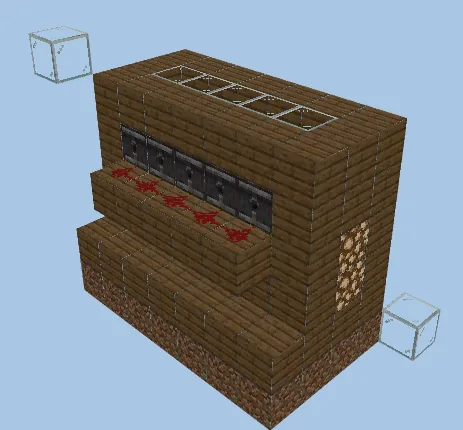 Easy Automatic Sugarcane Farm Minecraft schematic preview