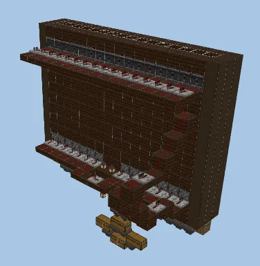 Easy Bamboo Farm for Beginners Minecraft schematic preview