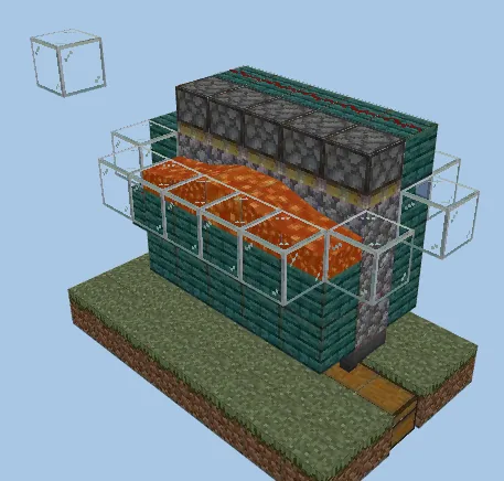 Easy Cobblestone Farm Minecraft schematic preview