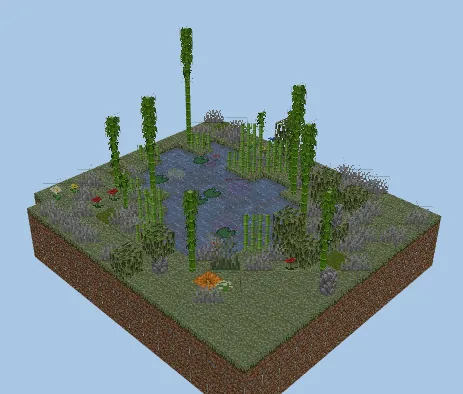 Easy Japanese Pond Minecraft schematic