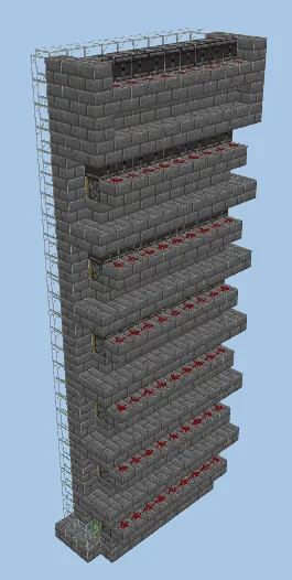 Easy Sugarcane Farm Minecraft schematic preview