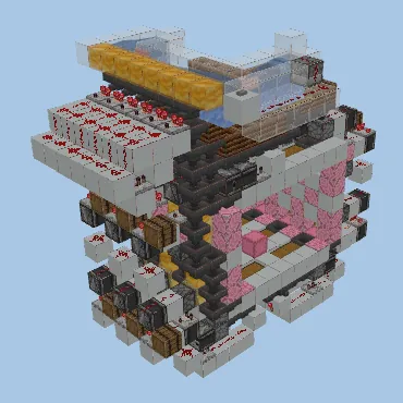 Economic Bulk Storage System Minecraft schematic