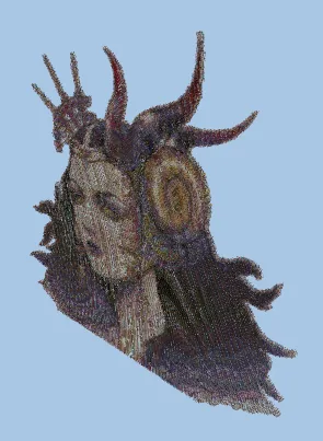Edea Final Fantasy VIII Statue Minecraft schematic