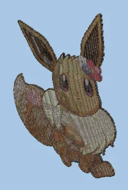 Eevee Pixel Art Minecraft schematic